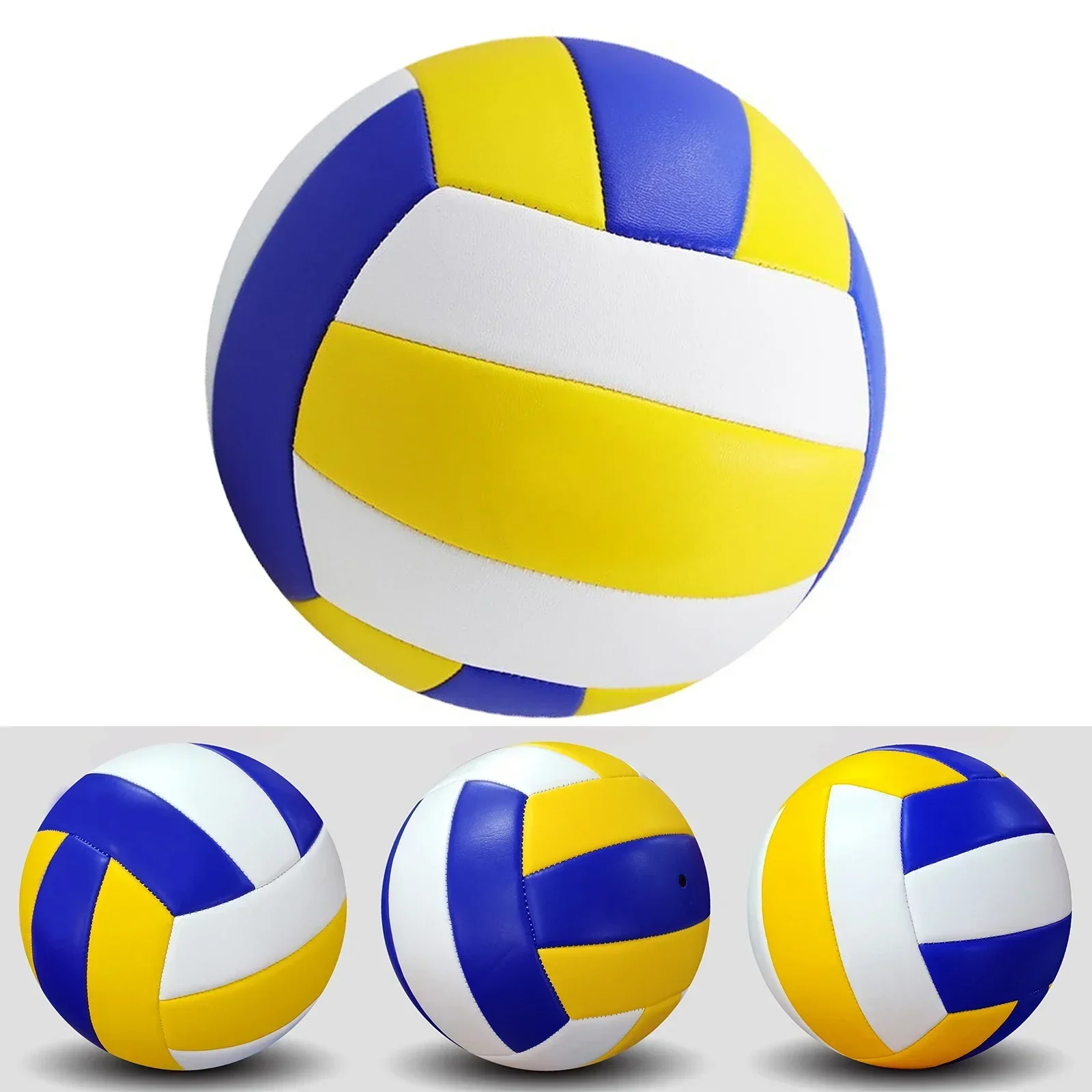 Voleibol de competición de 20,5 cm, PVC No.5, voleibol para playa, adiestramiento en interiores y exteriores, máquina de coser a prueba de agua