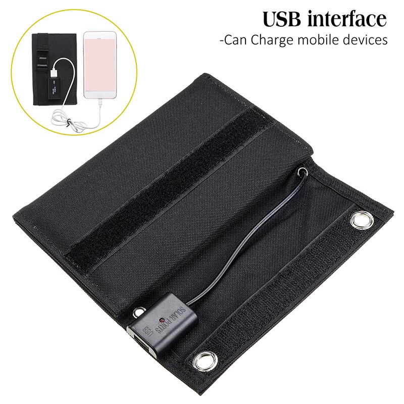 70W Foldable USB Solar Panel Portable Folding Waterproof Solar Panel Charger Outdoor Mobile Power Battery Charger