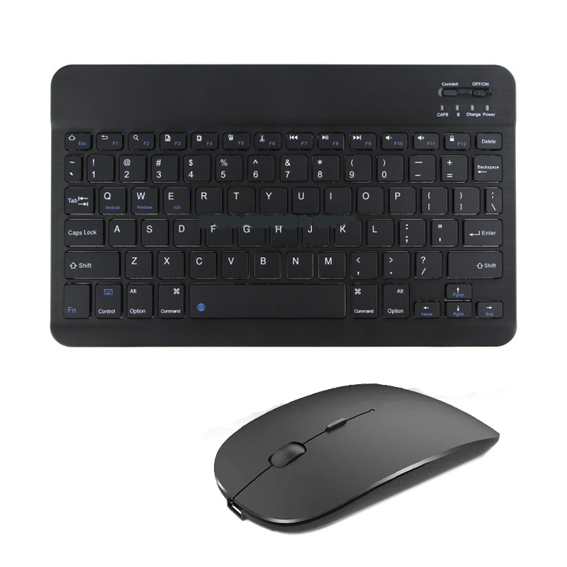 Spanisch Französisch Bluetooth Drahtlose Tastatur Azerty Russisch Koreanisch Für iPad Mac PC Tablette praktisch Laptop Und Maus Mini Mit N: Braun