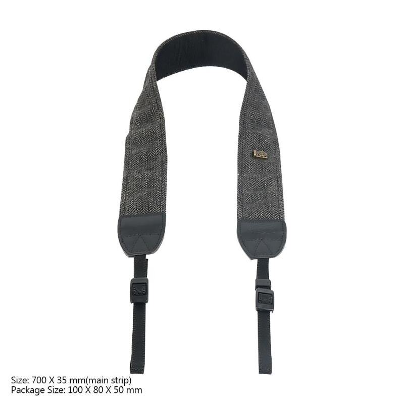 Universal Adjustable Cotton Leather Camera Shoulder Strap for DSLR Cameras