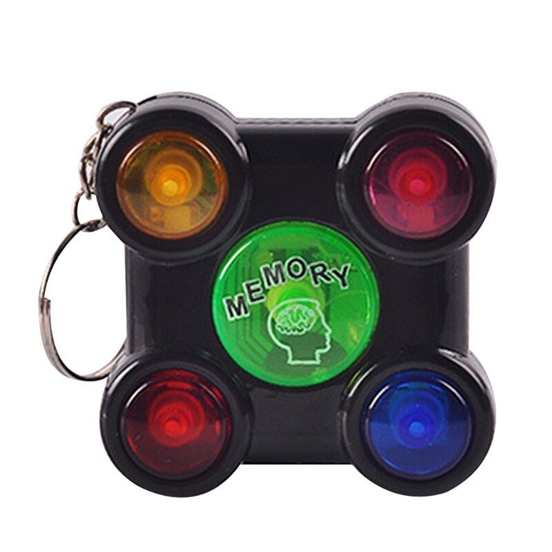 1Pc Volwassenen Kids Stress Relief Speelgoed Draagbare Kleurrijke Gamepad Vorm Geheugen Doolhof Kubus Gadget Sleutelhanger Educatief Doorbraak Game: black