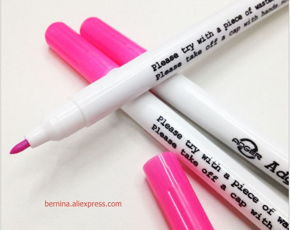 6 väriä ompelutyökalut lisävaruste ristipisto tilkkutäkki kirjonta kynä käsityö costura pyyhittävä kangas tussit kynäapila