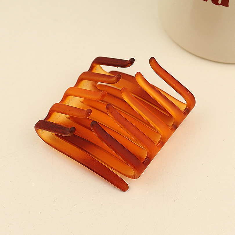 Fermaglio per capelli elasticizzato Doppio lato Pettine per capelli da donna coda di cavallo Mohawk Accessori per creatori di panini facile strumento per lo messa in piega dei capelli ricci spessi Artiglio per capelli: Cielo Blu