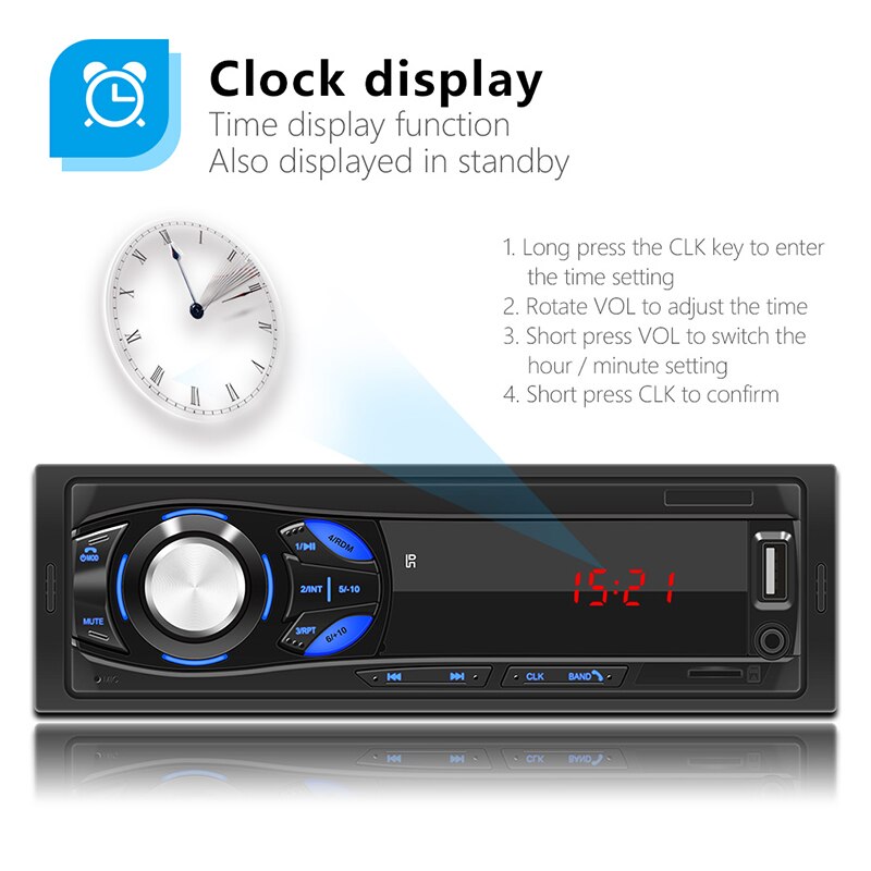 Auto Radio Stereo Fernbedienung Digitale Bluetooth Audio Musik Stereo 12V Auto Radio MP3 Player USB/SD/AUX-IN Funktionen