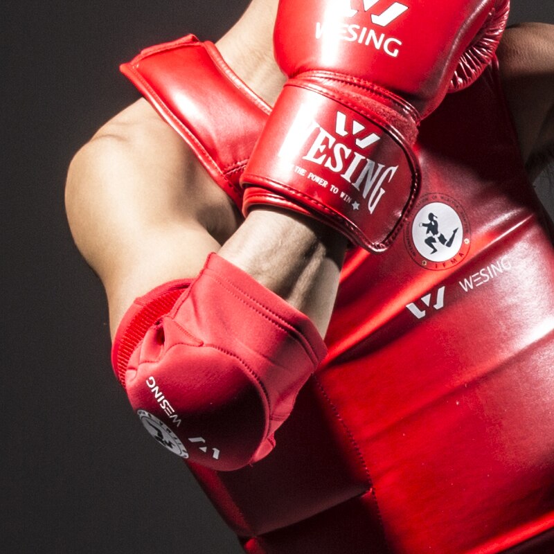 Westing Muay Thai-protector de codo IFMA, aprobado, Protector de codo, boxeo, MMA, patadas boxeo, protector de soporte del codo, equipo par