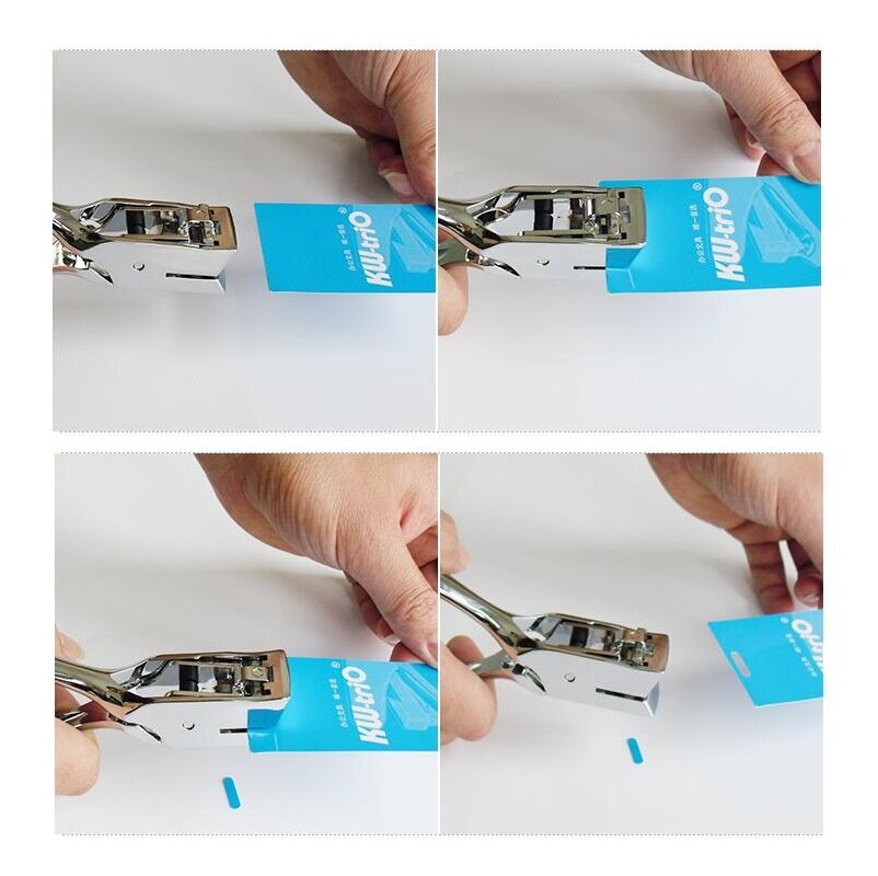 4*15mm Hole Punch for Credentials Card ; Slot punch hand-held Single hole punch badge punches oval keypunch 9772