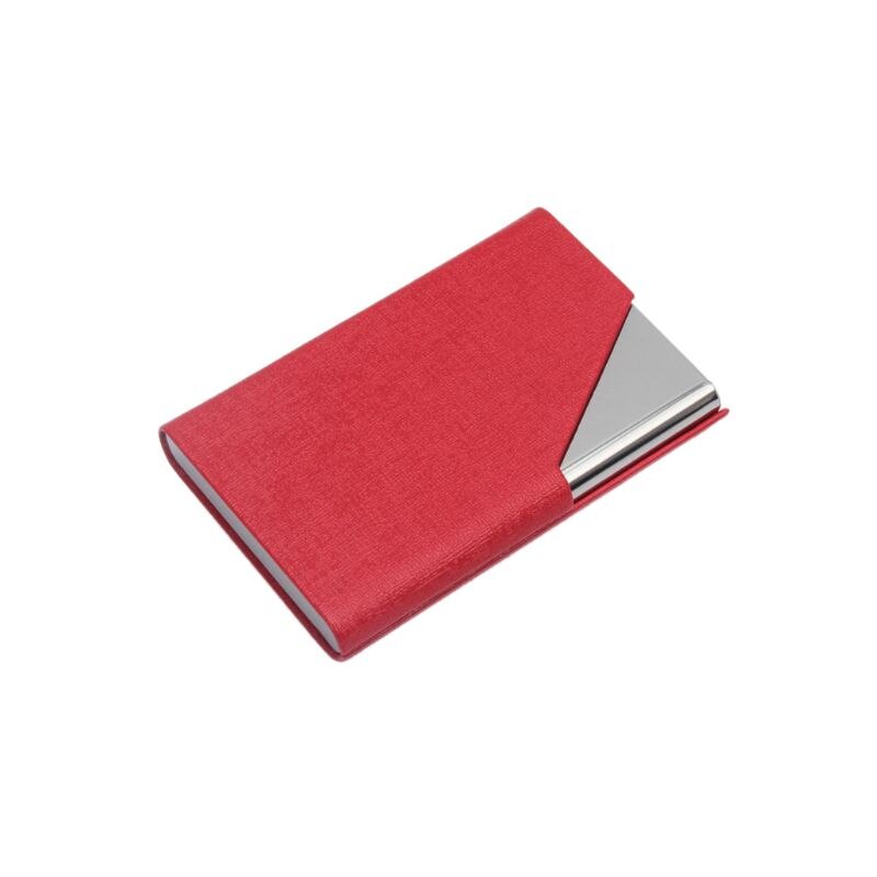 Business Name Card Holder Wallet Credit Card ID Case/Holder for Men & Women - Keep Your Business Cards Clean: Red