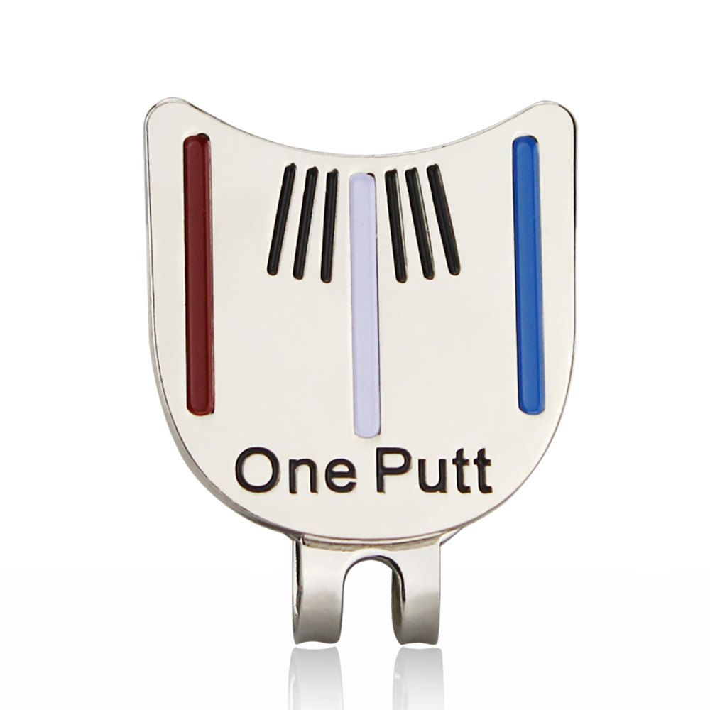 Eine putten Golf Putten Ausrichtung Mit Dem Ziel Werkzeug Ball Marker mit Magnet Hütte Clip