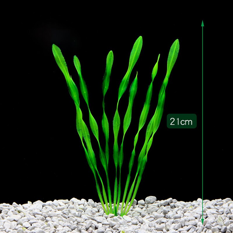 Plastic Aquarium Decorative Simulation Seaweed Environmental Protection Materials Aquarium Decorative Accessories: GN