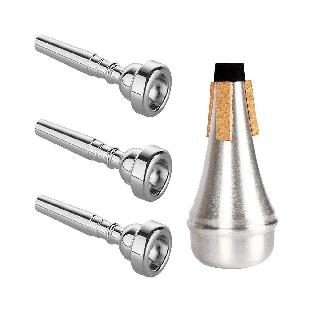 4 stuks trompet mondstuk muziekinstrumenten vervangende demper set onderdelen lichtgewicht draagbare muziek elementen