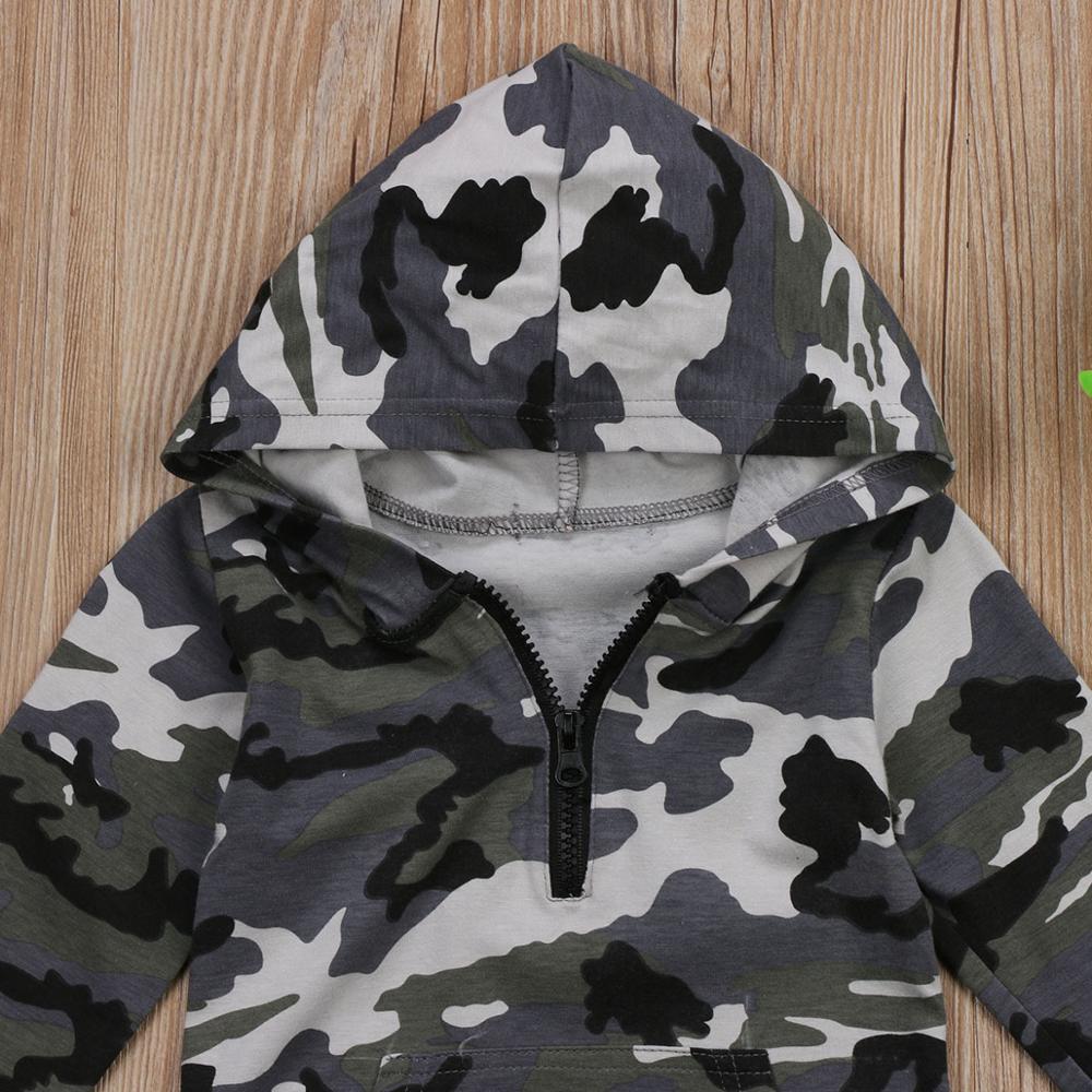 Baby Jumpsuit Camouflage Hooded Jumpsuit Baby Lange Mouwen Cartoon Herten Man Warm Romper Baby Boy 0-24M