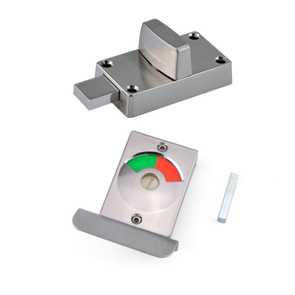 Zinc Alloy Safety Door Bolts Indicator Lock Buckle Public Toilet Door