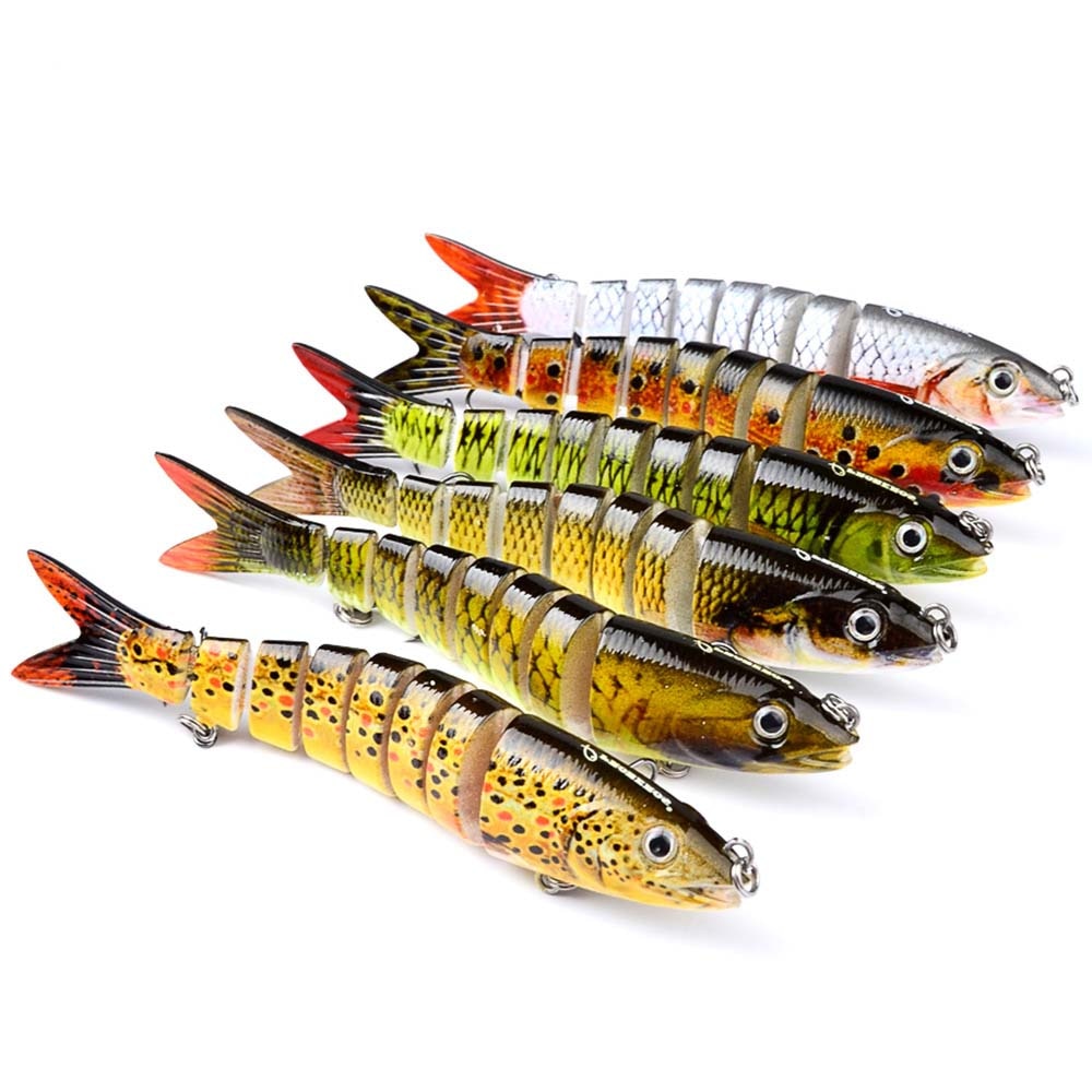 19g Wobblers Pike Fishing Lures Artificial Multi Jointed Sections Artificial Hard Bait Trolling Pike Carp Fishing Tools Toys