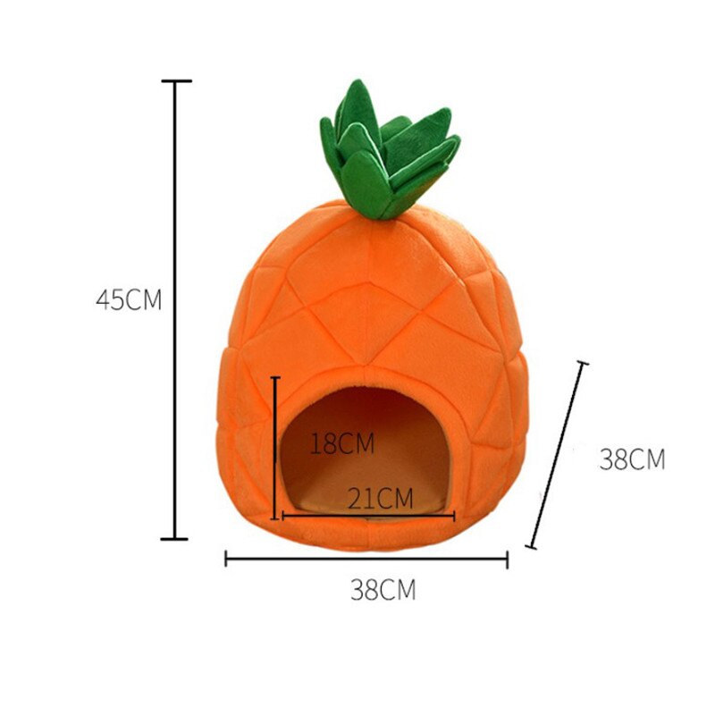 Lemmikki söpö ananas muotoinen koira kissa talo unikori kissat pentu koirat sänky taitettava kennel sohva kennel luola tarvikkeet