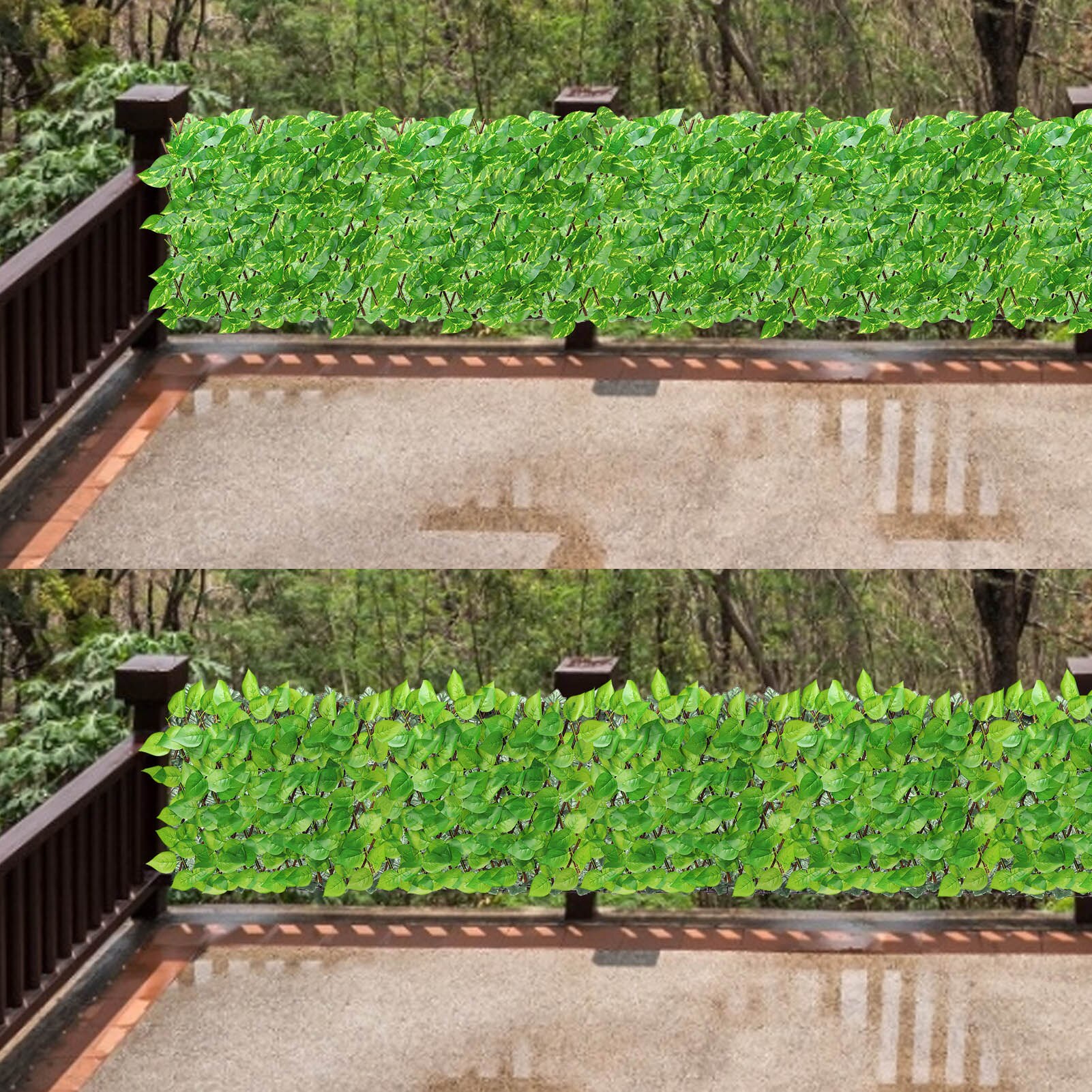 Expanding Trellis Fence Retractable Fence Artificial Garden Plant Fence NVProtected Privacy Screen for Outdoor Garden