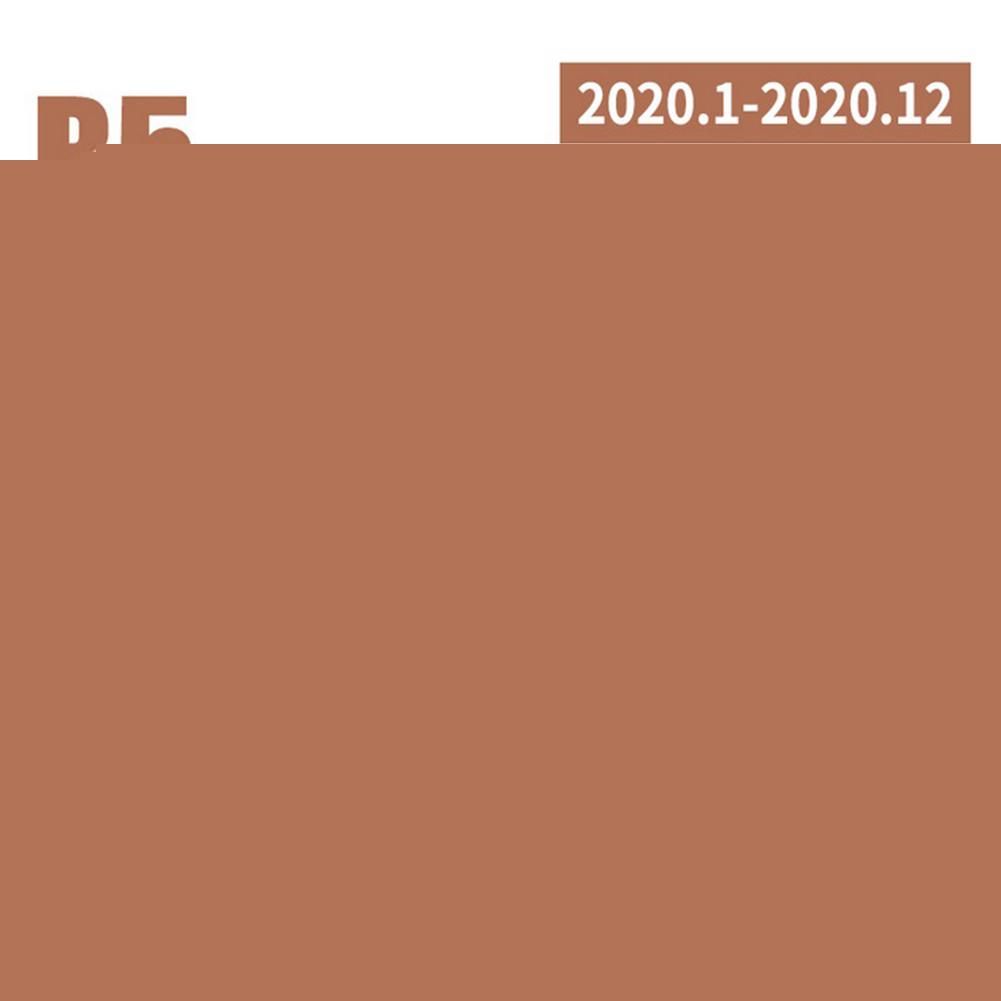 Daily Planner 24 Sheets Time Memo Notebook Organizer Agenda Planning Diary Leather Notebook School Office Stationary: Coffee