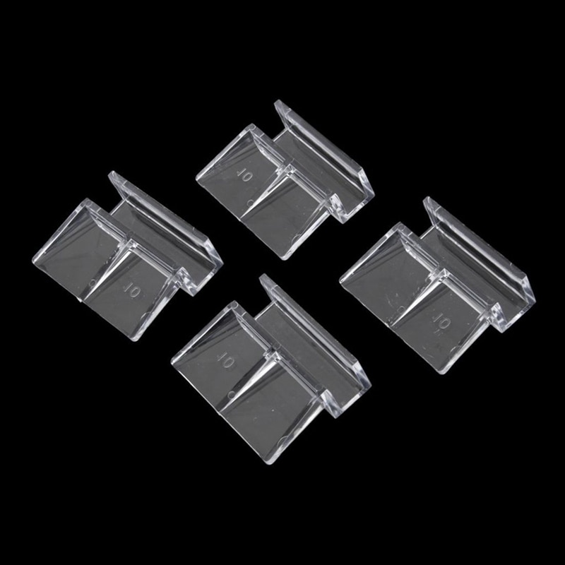 4 Uds. De soporte de tapa de cristal acrílico para, para acuario, pecera, 10mm, CNIM