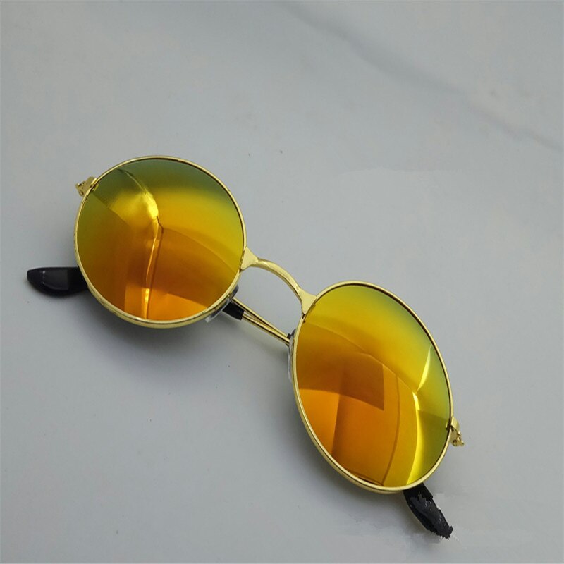 Vrouwen Lens Stijl Mannen Zonnebril Fietsen Punk Eyewear Gafas Frame Retro Zonnebril Ronde Kleurrijke Zonnebril Rijden Metalen Retro P: A