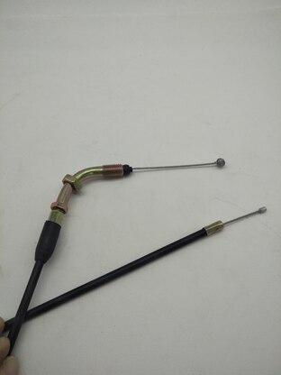 A349 60CM Gas Oil Throttle Cable Wire Line Spare Parts For DY100 Universal Motorcycle Steel Throttle Cable Carburetor Line: Default Title
