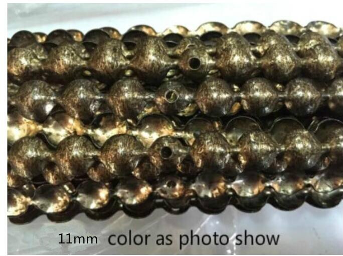 Tiras de tachuelas de tapicería de 7 metros, cintas decorativas de latón y bronce de 11mm, clavos plateados para tapicería, grifo para cabecera de sofá: 11mm as photo