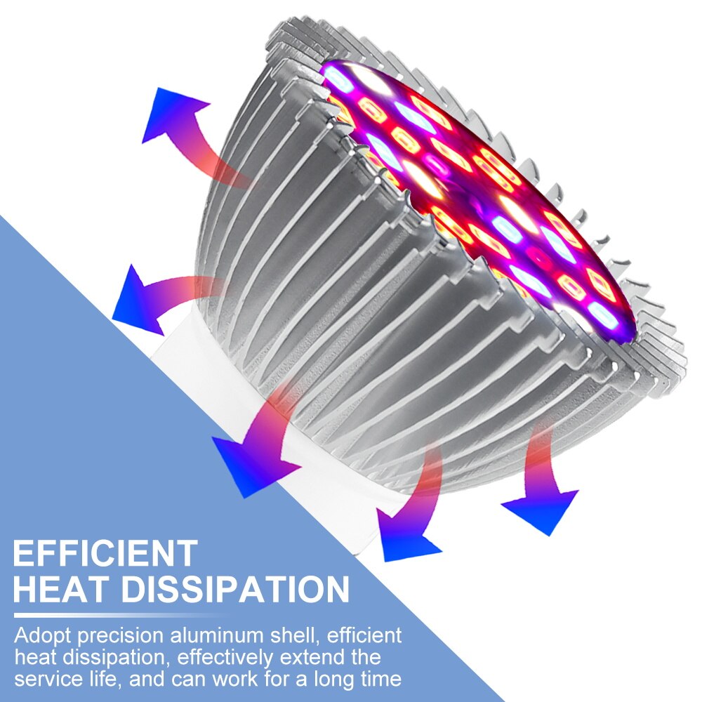 220V LED élèvent l'ampoule spectre complet plante lumière E27 Phyto lampe E14 Fitolamp pour serre hydroponique fleurs semis Phytolamp