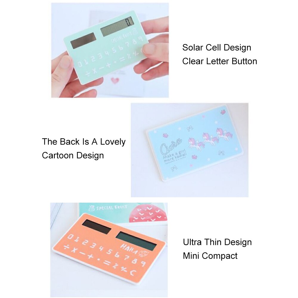 Portable 10 Digits Calculator Tilted LCD Display Ultra