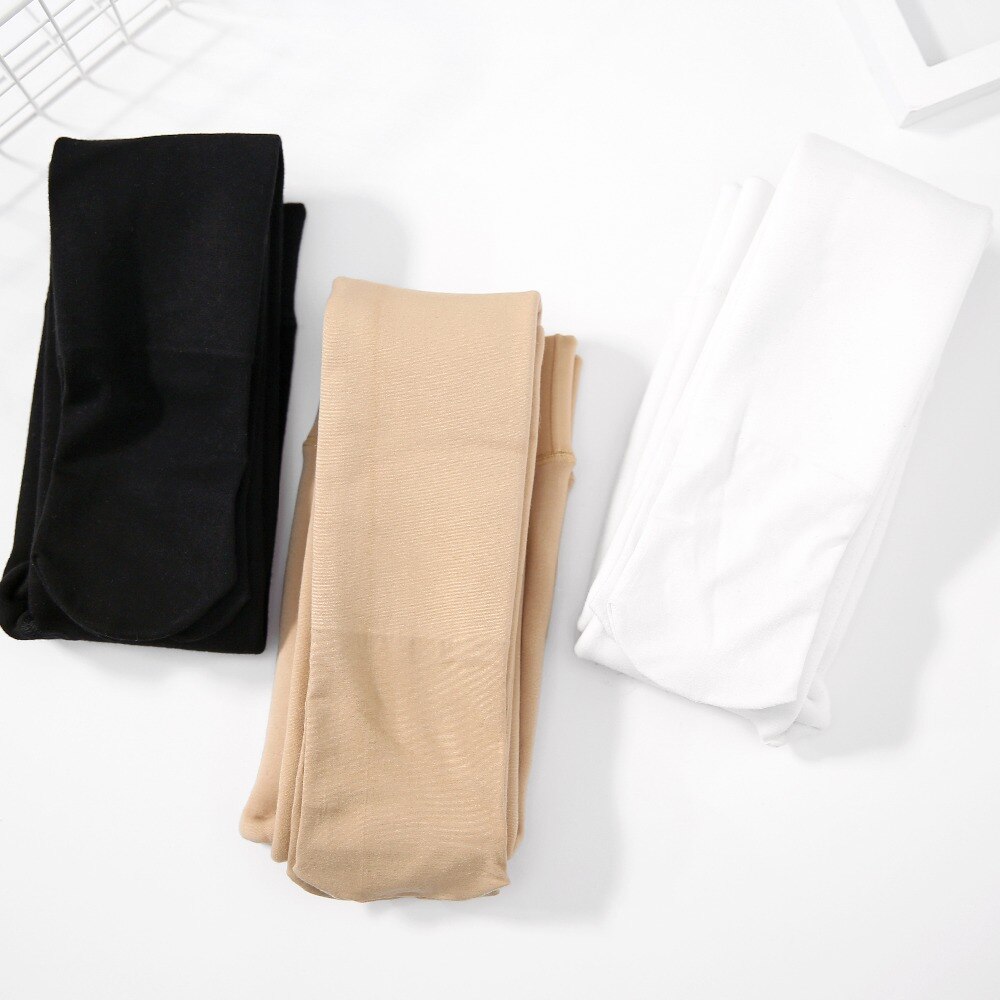 Winter Meisjes Panty Fluwelen Effen Zwart Wit Warme dikke Dans Panty voor 4-15T Kinderen Meisjes winter Panty S/M/L