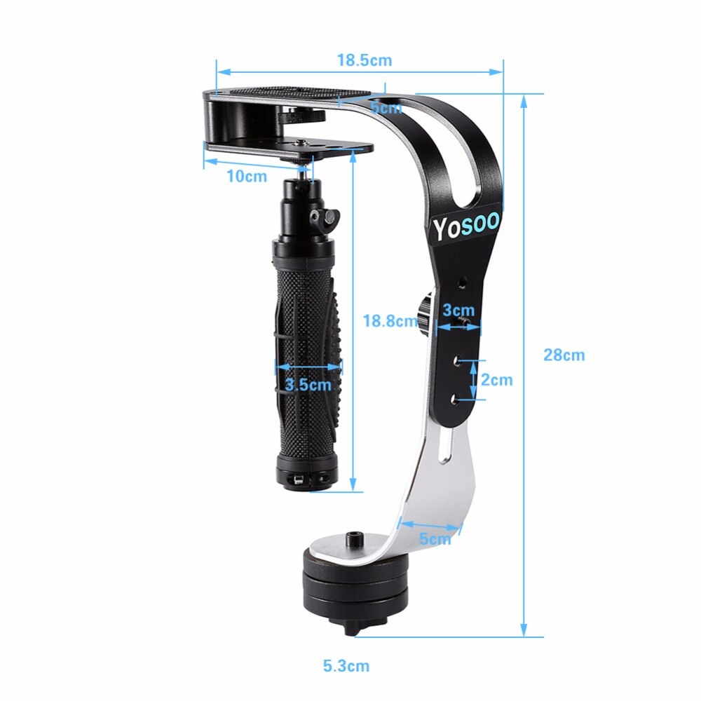 Pro Video Camera Handheld Stabilizer Steady Universal for GoPro Smartphone Aluminum DV DSLR SLR Gimbal 2.1 lbs for Feiyu/Zhi yun