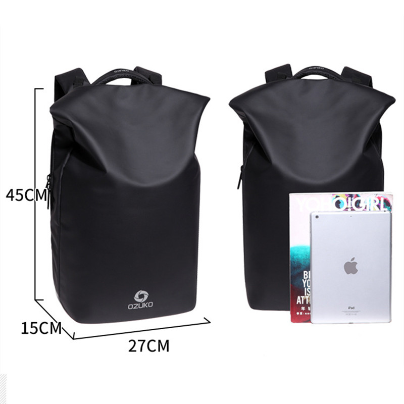 Mochila De impermeable OZUKO, bolsa de viaje informal antirrobo para hombre, Mochila multifuncional para ordenador portátil 15,6, Mochila de
