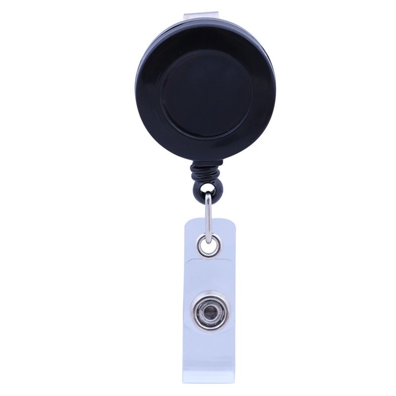 1 Pcs Retractable Ski Pass ID Card Badge Holder Reel Pull Key Name Tag Card Holders Recoil Reels for School Office Company