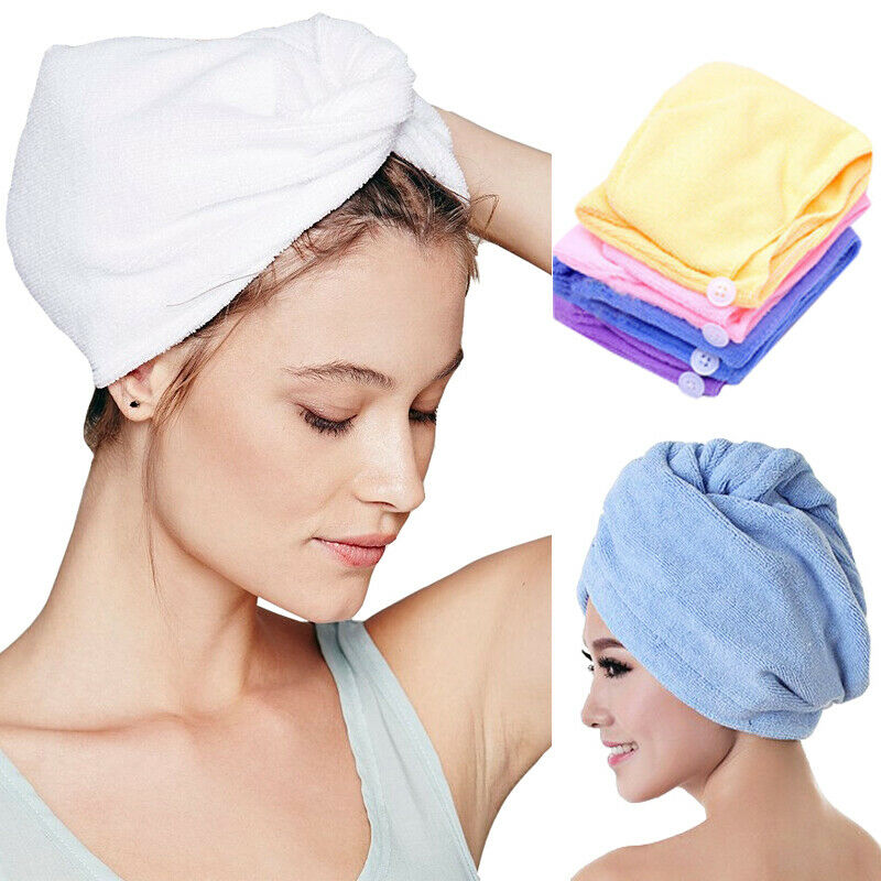 Microvezel badhanddoek haar droog snel drogend dames badhanddoek zachte douchekap hoed voor dames heren tulband hoofddoek badgereedschap