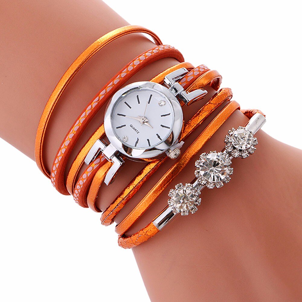 Dames dames armband horloges dames armband diamanten cirkel horloge student tafel часы женские zegarek damski: D