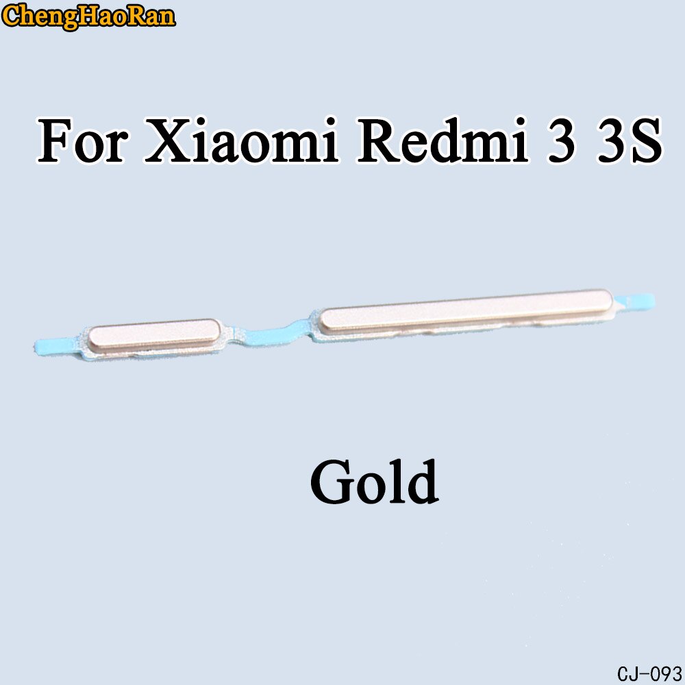 ChengHaoRan 1 PCS Side Button Power On Off Volume Button For Xiaomi Redmi 3 3S 4A 5A Replacement Repair Parts