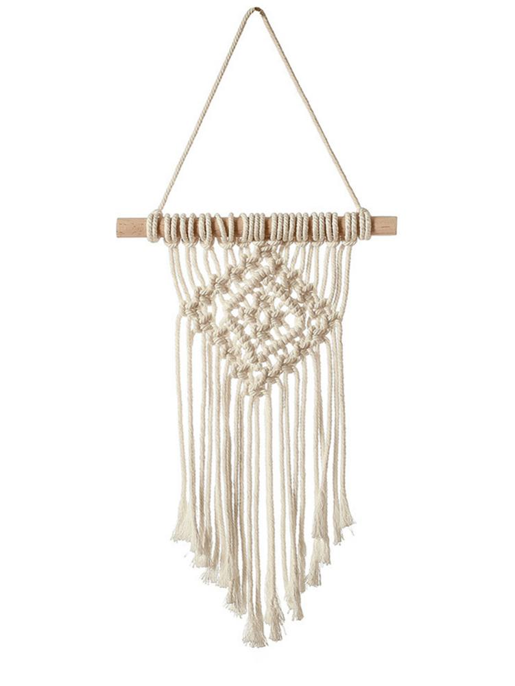 Boho Wall Hanging Macrame Handwoven Tassel Tapestry Decorative Wall Hanging Dream Catcher Pendant For Living Room Bedroom Decor