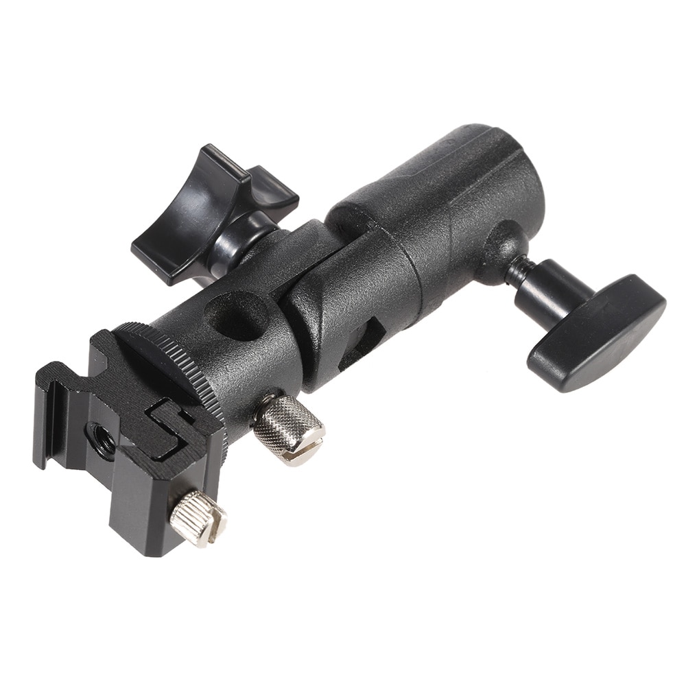 Profesjonalny uniwersalny statyw kamery typu E Lampa błyskowa Speedlite wspornik obrotowego stojaka światła parasol uchwyt na buty standardowy ale