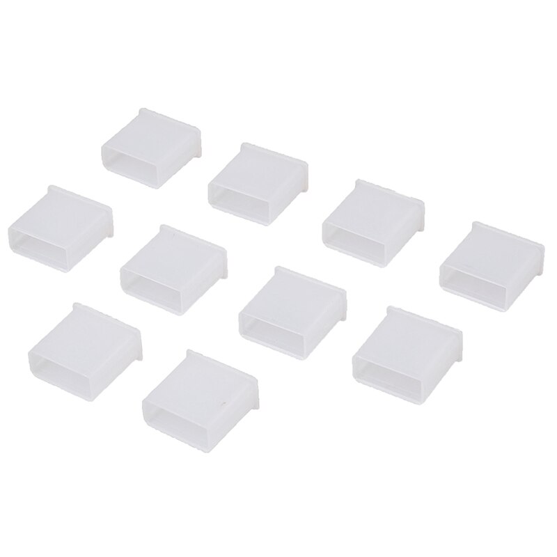 Tapas protectoras de plástico para enchufe USB, antipolvo, para electrónica de consumo, 10 Uds.