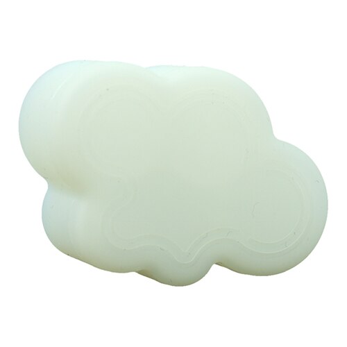 1pc Small Cloud Shape Silicone Dab Container Nonstick Container Tank Portable 22ml Storage Box for Oil Wax Jar: white