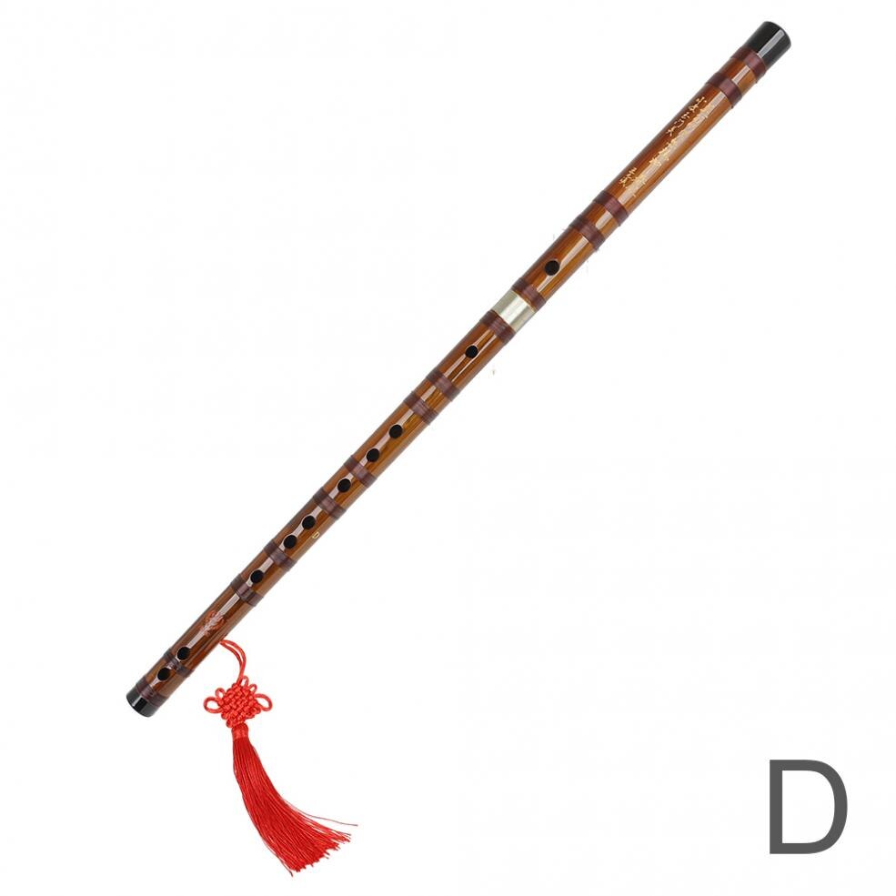Bamboo Flute Woodwind Musical Instruments C D E F G Keys Chinese Transversal Flute: Red