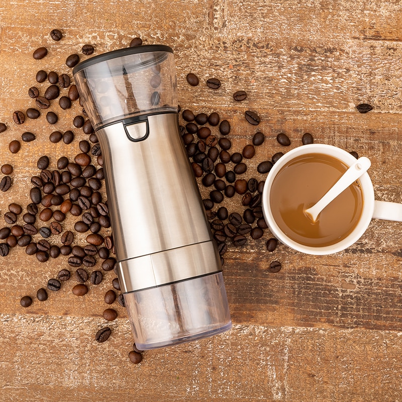 USB Electric Coffee Grinder Bean Grinding Machine Portable Stainless Steel Eco-friendly Corrosion-resistant