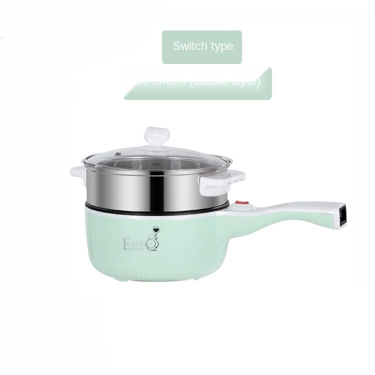 Electric cooker single handle electric pot student dormitory mini small electric frying pan long handle multi-functional