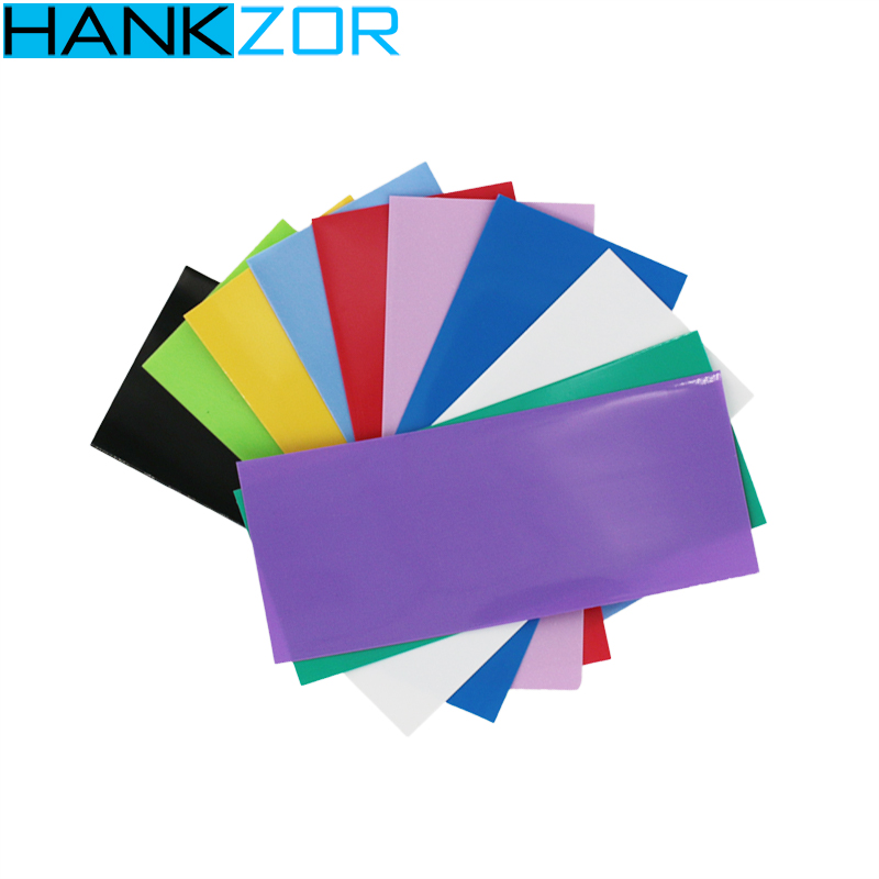 100Pcs 18650 Lithium Battery Heat Shrinkable Sleeve Battery Cover Skin Pvc Heat Shrinkable Film Shrink Tube