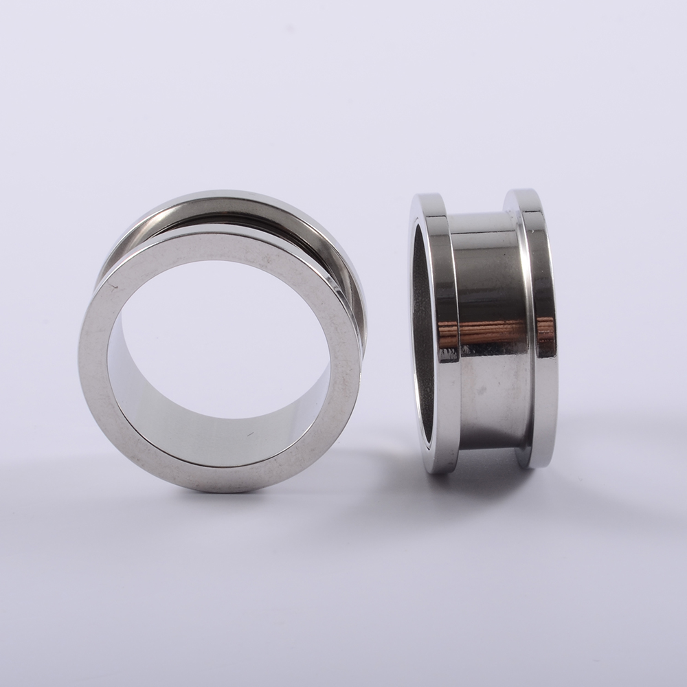 2PC Chirurgisch Staal Oor Tunnels Stekkers Piercing Oor Meters Brancards Expander Body Piercing Sieraden 1.6-22mm