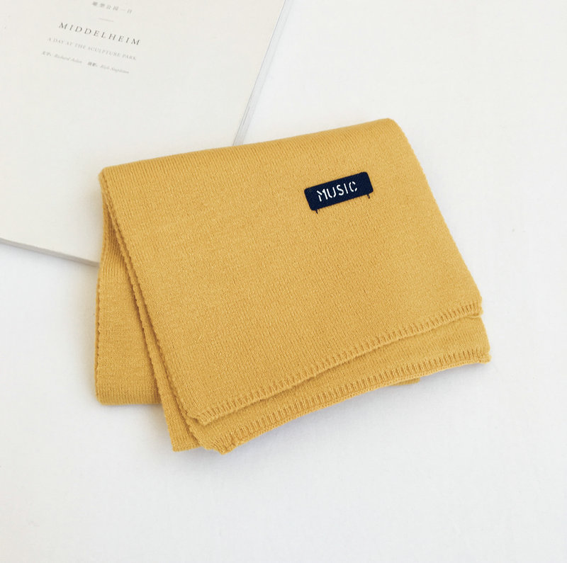 Versione coreana del nuovo bavaglino caldo per bambini in lana lavorata a maglia per bambini autunno e inverno: ginger