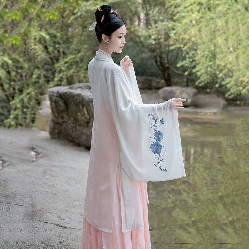 Traditionel kinesisk tøj fe kjole gammel han-dynastiet prinsesse scene folkedans festival outfit kinesisk hanfu kvinder