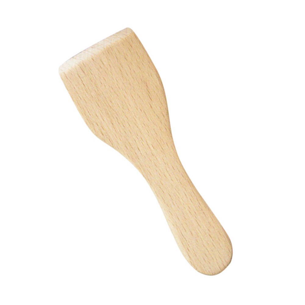 4 stk små smørspader non-stick liten bøk matlagingsspade kjøkkenutstyr tredreier for hjemmecampingrestaurant: Default Title