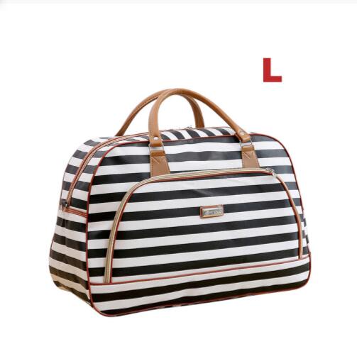 hand travel bag large capacity duffel bag PU leather big bag waterproof short-term travel shoulder bag female: L7