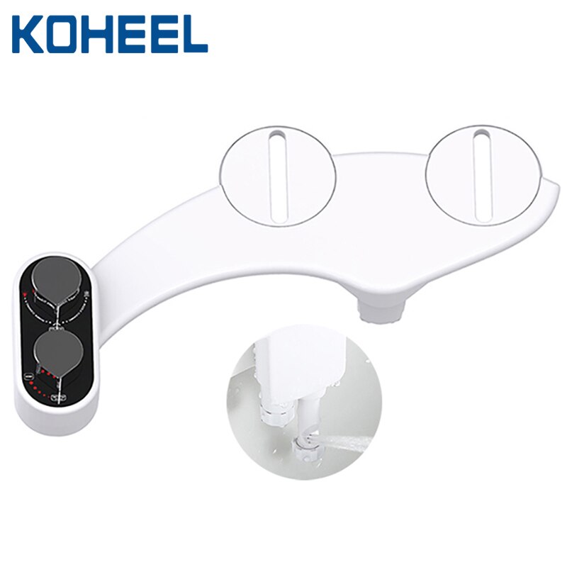 KOHEEL Non-Elektrische Toiletbril Bidet Warm En Koud Water Badkamer Moslim Shattaf Wassen Bidet Sproeier Zelfreinigende nozzle