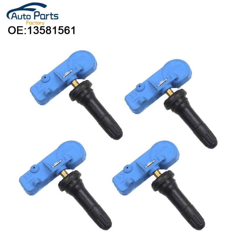 4 PCS Tire Pressure Monitoring System Für GMC Buick Cadillac Chevrolet TPMS Sensor 13581561 20922901 22853740 433MHZ TPMS Sensor