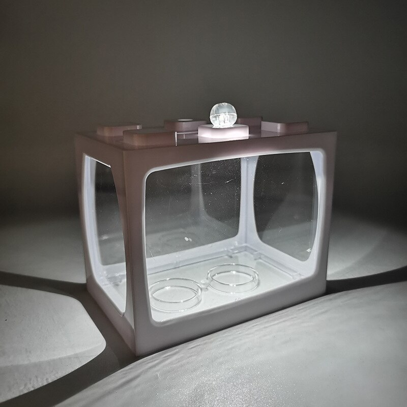 Betta – petit Aquarium de poissons, Type batterie légère, fournitures d&#39;aquarium: WT