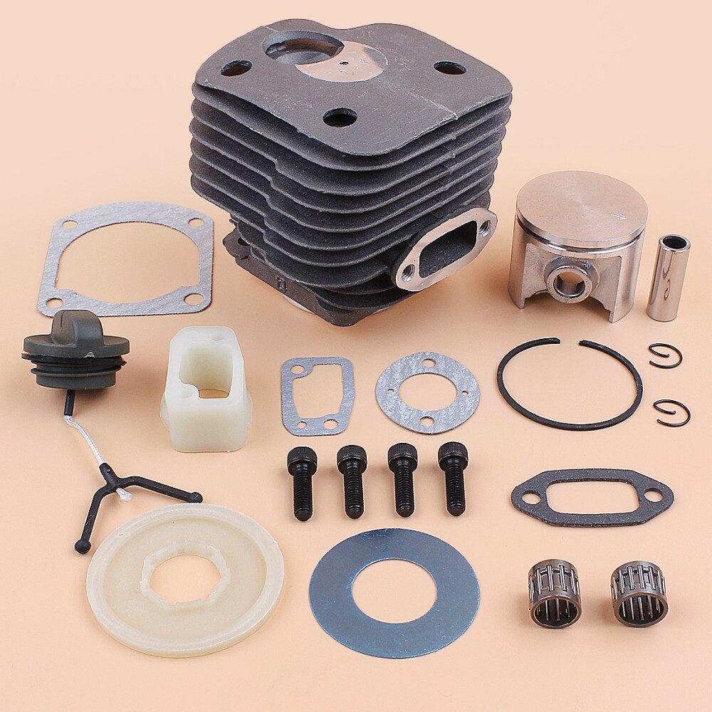 50mm motor cylinder stempel leje pakning genopbygningssæt passer til husqvarna 61 268 xp 268xp gas motorsav reservedele nikasil plade